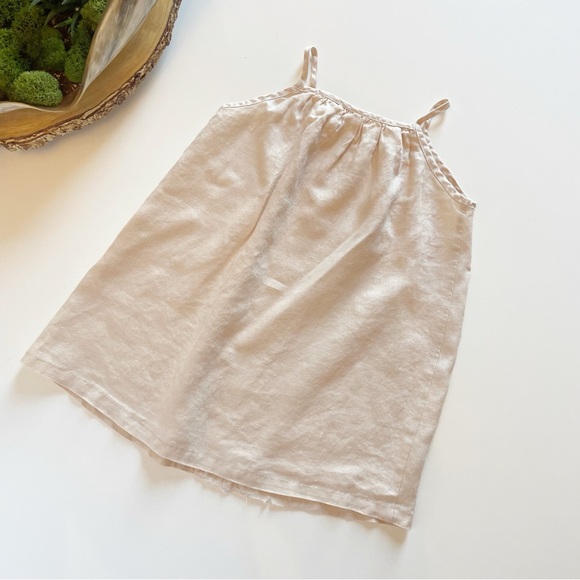 • Max & Dora 100% Linen Lace Front Dress - Made in the USA | Size 5 • - Picture 3 of 6